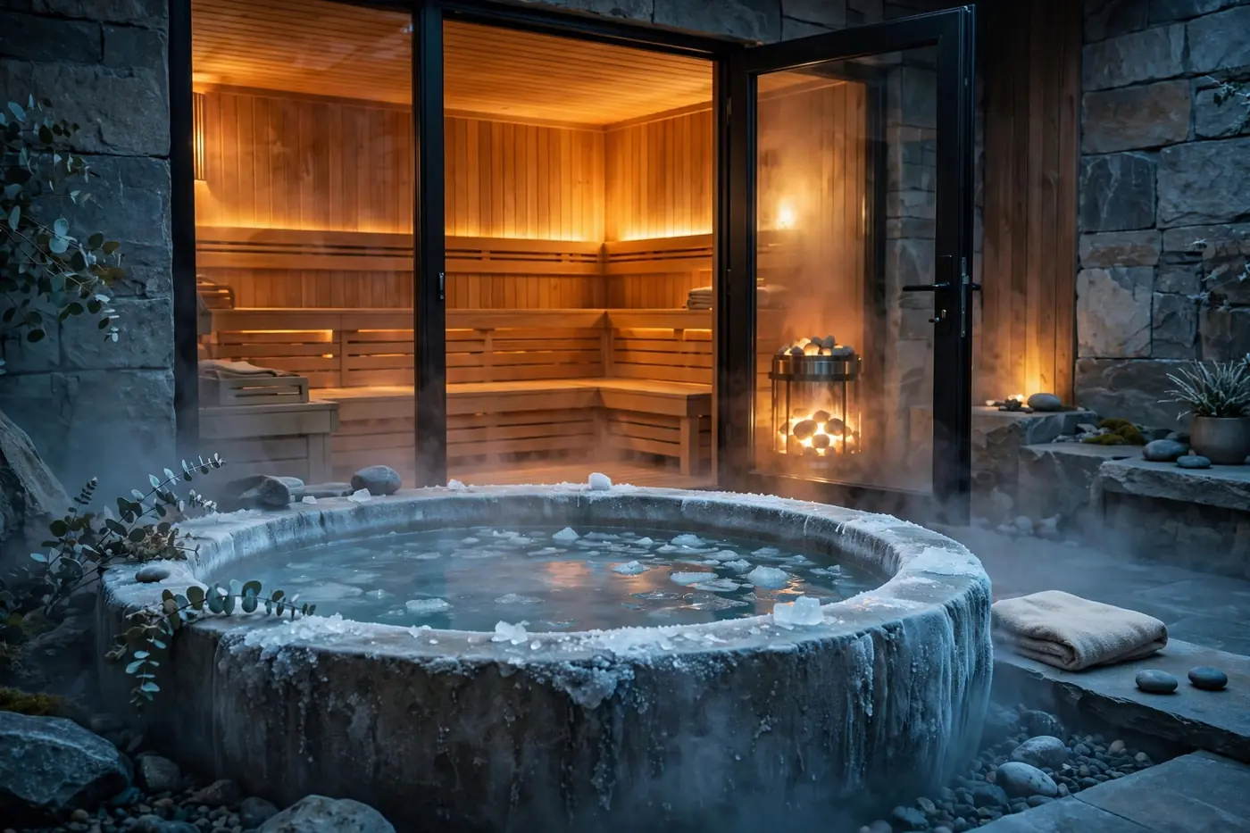 Sauna vs cold plunge vs both — contrast therapy guide at home