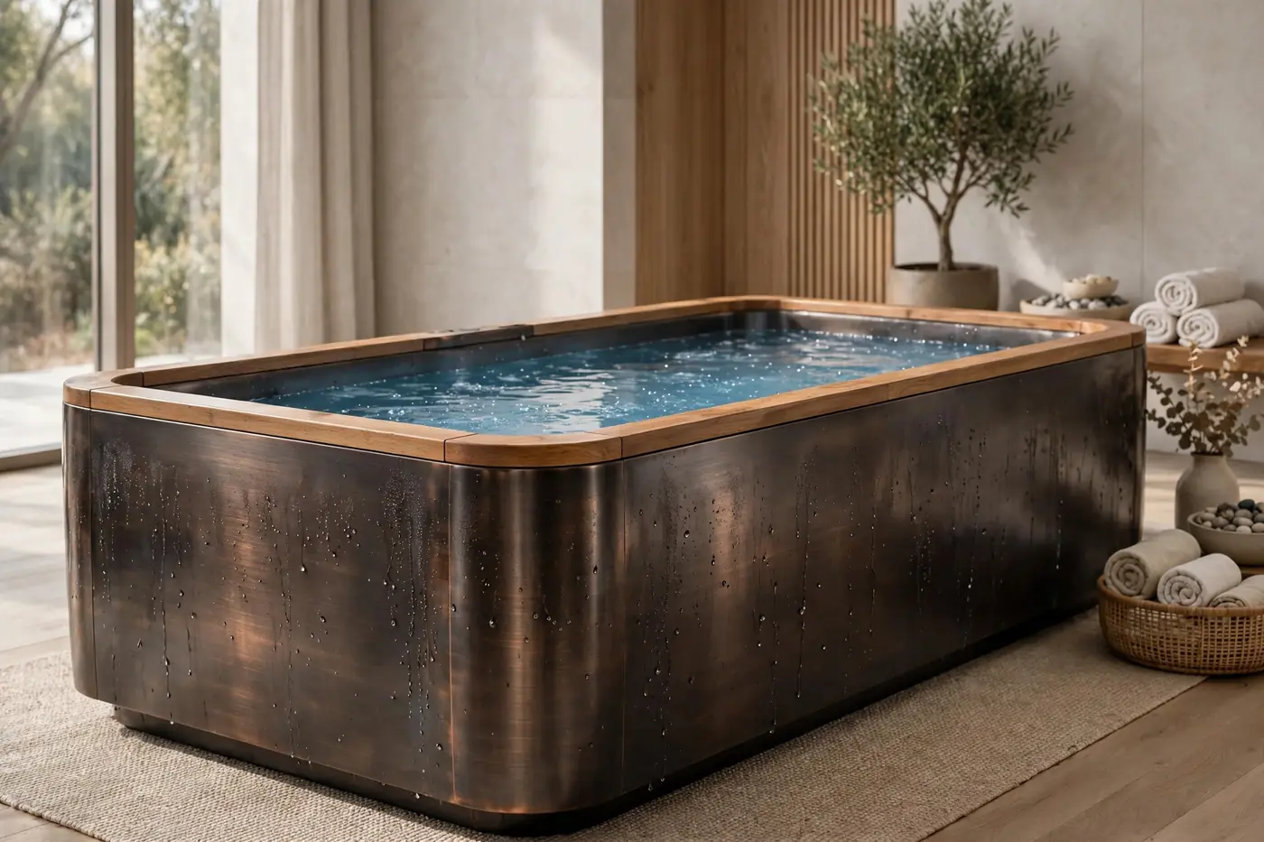 XL cold plunge tub for home — Aura Plunge Duo bestseller